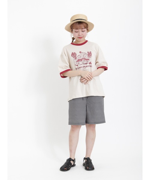 Samansa Mos2（サマンサ モスモス）の「【KELTY×SamansaMos2】シカプリントTシャツ（Tシャツ/カットソー・レディース・ミント/クリーム・ﾌﾘ-）」の11枚目の写真