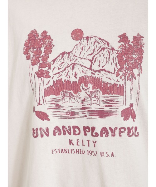 Samansa Mos2（サマンサ モスモス）の「【KELTY×SamansaMos2】シカプリントTシャツ（Tシャツ/カットソー・レディース・ミント/クリーム・ﾌﾘ-）」の22枚目の写真