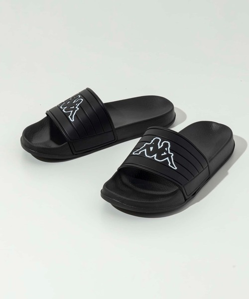 Kappa（カッパ）の「Kappa(カッパ)LOGO NOLES/サンダル/シャワーサンダル/ロゴ/フラット（サンダル・メンズ・レッド/オリーブ×ブラック/ホワイト×ブラック/ブラック×ホワイト・23/24/25/26/27/28）」の3枚目の写真