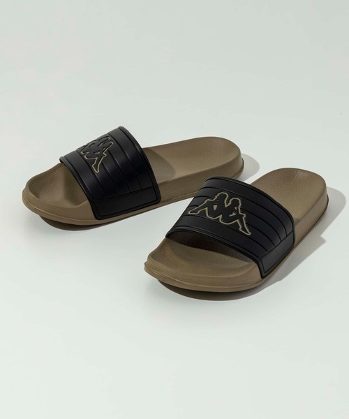 Kappa（カッパ）の「Kappa(カッパ)LOGO NOLES/サンダル/シャワーサンダル/ロゴ/フラット（サンダル・メンズ・レッド/オリーブ×ブラック/ホワイト×ブラック/ブラック×ホワイト・23/24/25/26/27/28）」の4枚目の写真