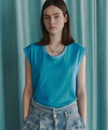 seyto | Cotton U neck sleeveless tops / コットンUネックノースリーブトップス(タンクトップ)