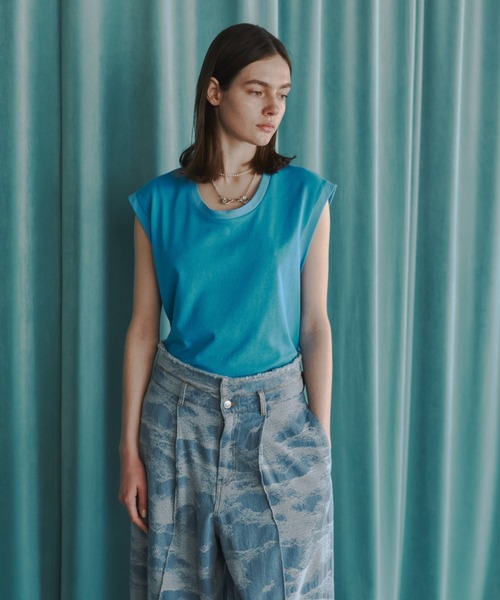 seyto（セイト）の「Cotton U neck sleeveless tops / コットンUネック