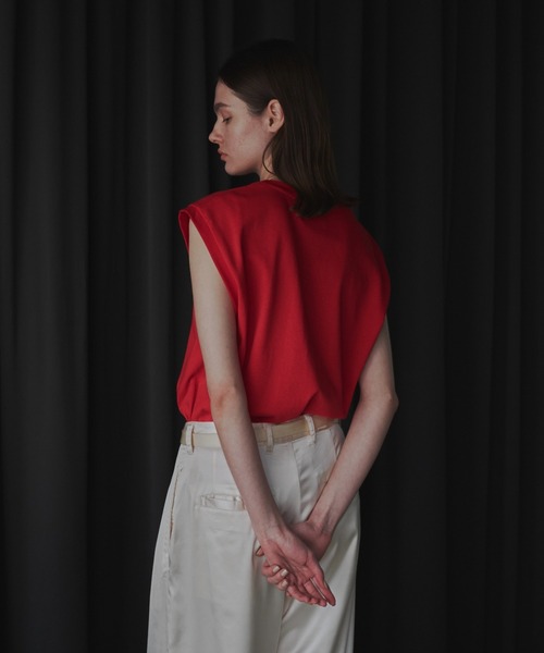 seyto（セイト）の「Cotton U neck sleeveless tops / コットンU