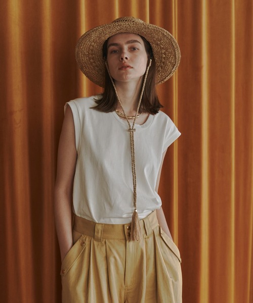 seyto（セイト）の「Cotton U neck sleeveless tops / コットンUネック