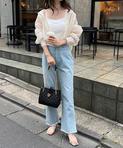 one after another NICE CLAUP（ワンアフターアナザーナイスクラップ）の「ハートエンブレム付きキルティングバック【WEB限定色あり】（ショルダーバッグ・レディース・ブラック/レッド/ピンク/アイボリー・FREE）」の9枚目の写真