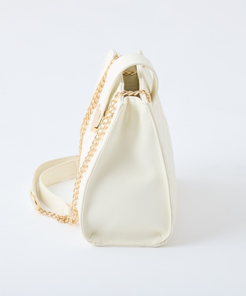 one after another NICE CLAUP（ワンアフターアナザーナイスクラップ）の「ハートエンブレム付きキルティングバック【WEB限定色あり】（ショルダーバッグ・レディース・ブラック/レッド/ピンク/アイボリー・FREE）」の10枚目の写真