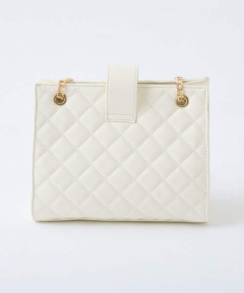 one after another NICE CLAUP（ワンアフターアナザーナイスクラップ）の「ハートエンブレム付きキルティングバック【WEB限定色あり】（ショルダーバッグ・レディース・ブラック/レッド/ピンク/アイボリー・FREE）」の17枚目の写真