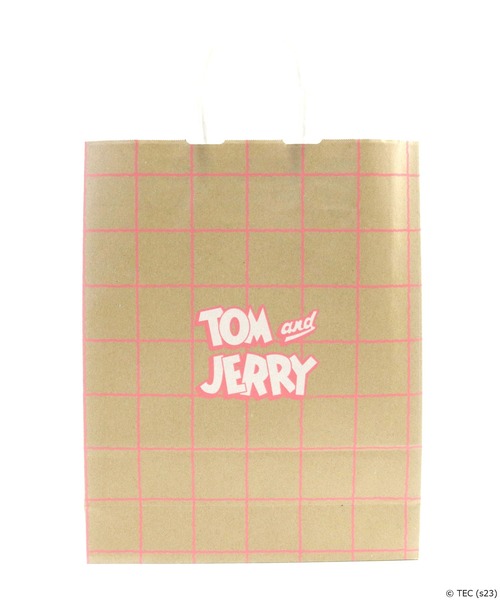 Tom＆Jerry（トムアンドジェリー）の「【公式】TOMandJERRY　ペーパーバッグ　Mセット（ラッピングキット・レディース・ピンク・FREE）」の5枚目の写真