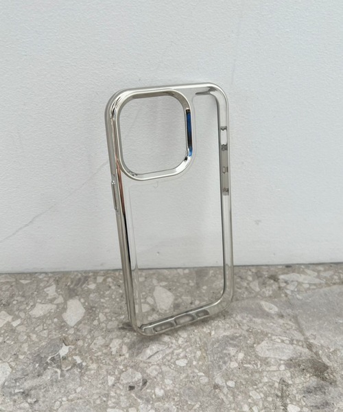 Me%(ミィパーセント)の「【iPhone14PRO対応】メタルフレームiPhoneケース(スマホケース/カバー・レディース・ブラック/グレー/イエロー・FREE)」の2枚目の写真