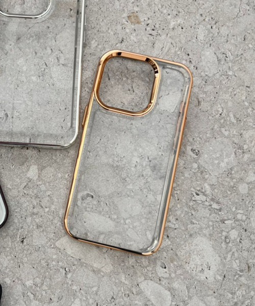 Me%(ミィパーセント)の「【iPhone14PRO対応】メタルフレームiPhoneケース(スマホケース/カバー・レディース・ブラック/グレー/イエロー・FREE)」の3枚目の写真