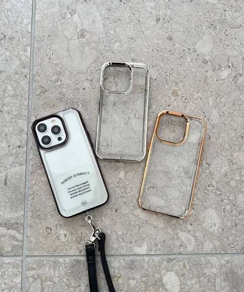 Me%(ミィパーセント)の「【iPhone14PRO対応】メタルフレームiPhoneケース(スマホケース/カバー・レディース・ブラック/グレー/イエロー・FREE)」の5枚目の写真