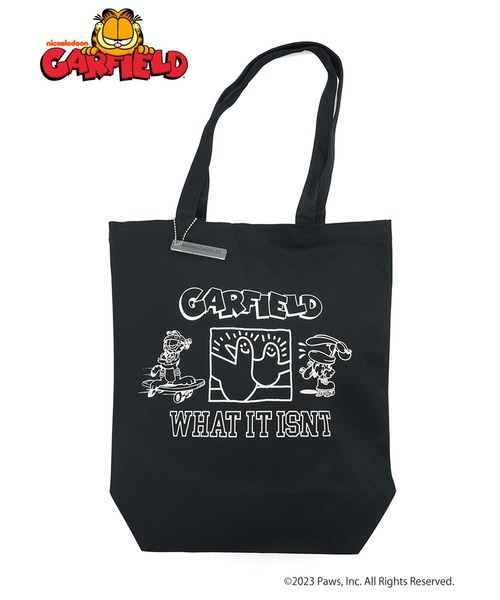 (What it isNt)ART BY MARKGONZALES(ワットイットイズント)の「(What it isNt)ART BY MARK GONZALES キャンバストートバッグ(トートバッグ・レディース・ホワイト/ブラック・FREE)」の2枚目の写真