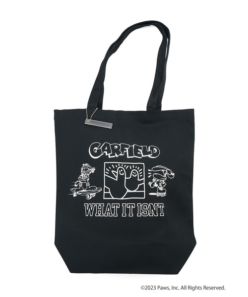 (What it isNt)ART BY MARKGONZALES(ワットイットイズント)の「(What it isNt)ART BY MARK GONZALES キャンバストートバッグ(トートバッグ・レディース・ホワイト/ブラック・FREE)」の4枚目の写真