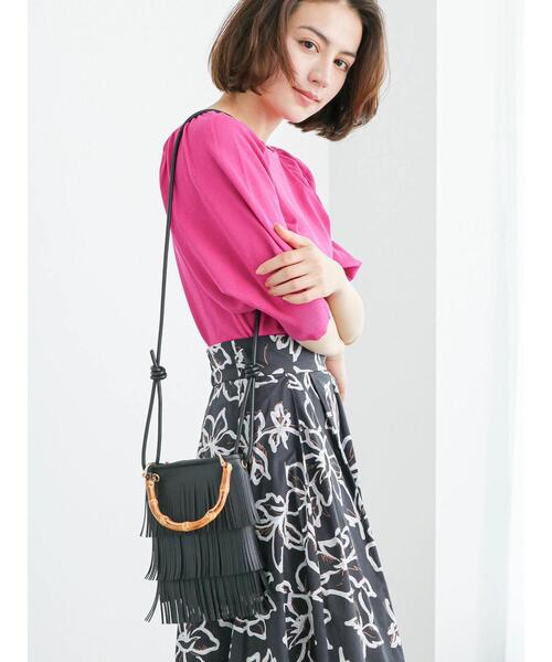 Te chichi(テチチ)の「フリンジミニショルダーバッグ(ハンドバッグ・レディース・シルバー/ゴールド/ブラック・F)」の4枚目の写真