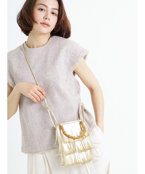 Te chichi(テチチ)の「フリンジミニショルダーバッグ(ハンドバッグ・レディース・シルバー/ゴールド/ブラック・F)」の21枚目の写真