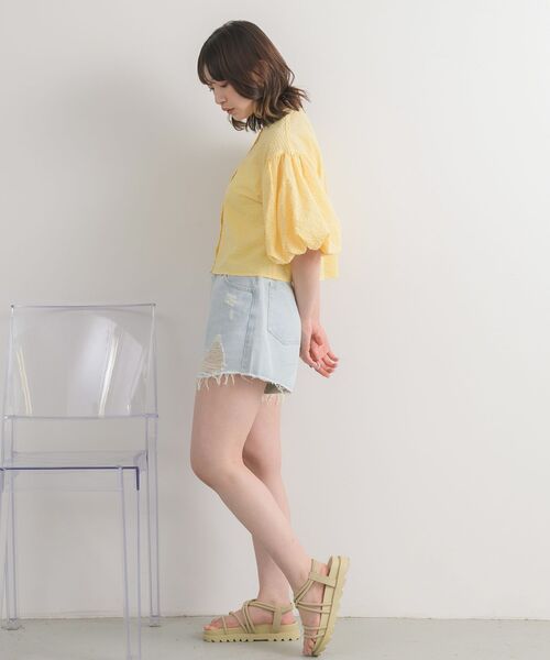 RETRO GIRL(レトロガール)の「アソートダメージデニムSPT(デニムパンツ・レディース・ライトブルー/ブラック/ブルー系その他5・MEDIUM/SMALL)」の21枚目の写真