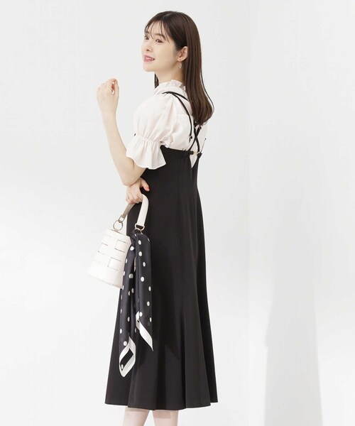 PROPORTION BODY DRESSING（プロポーションボディドレッシング）の「オーガンジーフリルブラウス / 1213210700（シャツ/ブラウス・レディース・ブルー/ホワイト系その他/ブラック・MEDIUM/SMALL）」の20枚目の写真