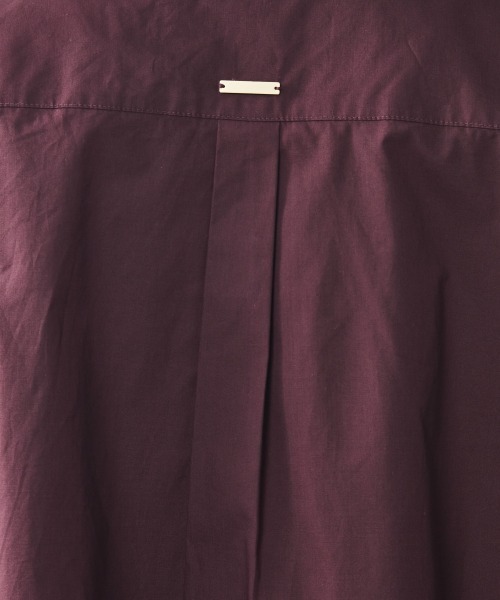 CHIC STYLE（シックスタイル）の「＜大きいサイズ＞綿100％クロップド丈シャツ シックスタイル（シャツ/ブラウス・レディース・ブラック/ワイン・L/LL/3L/4L/5L）」の18枚目の写真