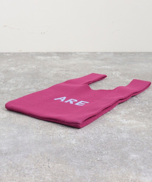 EARTH MADE（アースメイド）の「【EARTH MADE/アースメイド】ニットロゴマーケットバッグ（トートバッグ・レディース・グリーン/キナリ/ブラウン/ピンク・FREE）」の11枚目の写真