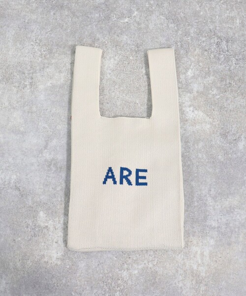 EARTH MADE（アースメイド）の「【EARTH MADE/アースメイド】ニットロゴマーケットバッグ（トートバッグ・レディース・グリーン/キナリ/ブラウン/ピンク・FREE）」の13枚目の写真