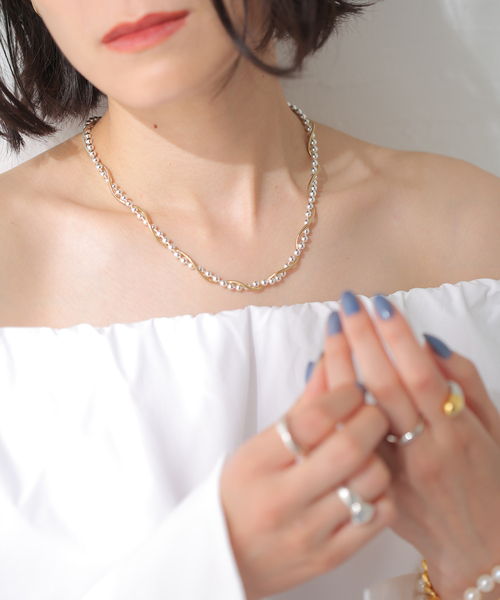 SAPIR BACHAR/サピア バシャール】TWIST NECKLACE：ネックレス