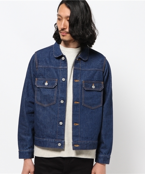 PHINGERIN（フィンガリン）の「Phingerin / JEANS PG1 DENIM（デニムジャケット・メンズ・インディゴブルー・MEDIUM/SMALL/LARGE）」の4枚目の写真