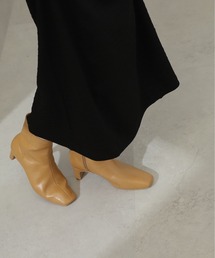 N.(N. Natural Beauty Basic) | ◆セットバックヒールショートブーツ(ブーツ)