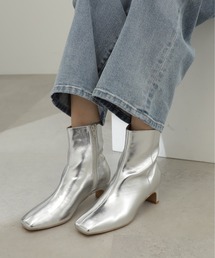 N.（N. Natural Beauty Basic） | ◆セットバックヒールショートブーツ(ブーツ)