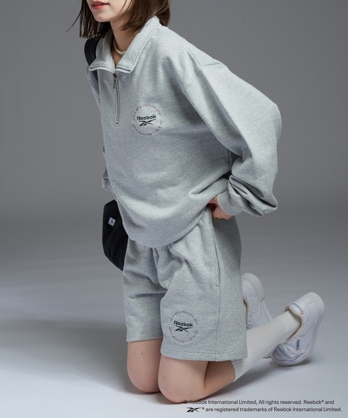 Reebok(リーボック)の「【WEB限定】【Reebok × CIAOPANIC TYPY】スウェットショートパンツ(スウェットパンツ・レディース・ネイビー/ライトグレー・MEDIUM)」の4枚目の写真