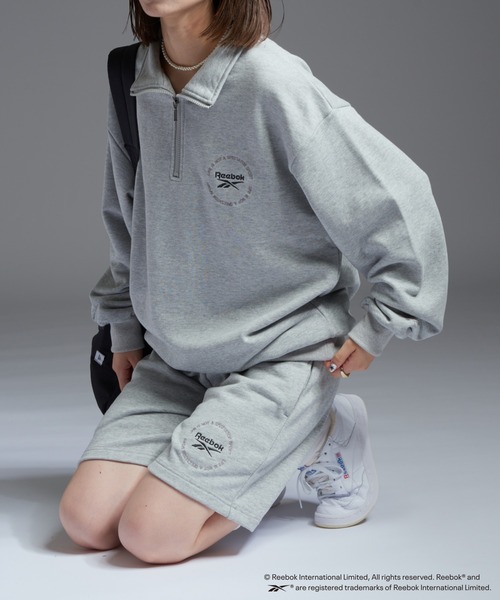 Reebok(リーボック)の「【WEB限定】【Reebok × CIAOPANIC TYPY】スウェットショートパンツ(スウェットパンツ・レディース・ネイビー/ライトグレー・MEDIUM)」の5枚目の写真