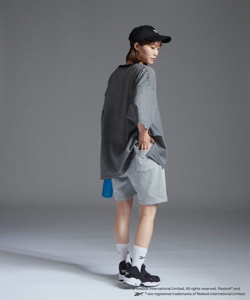 Reebok(リーボック)の「【WEB限定】【Reebok × CIAOPANIC TYPY】スウェットショートパンツ(スウェットパンツ・レディース・ネイビー/ライトグレー・MEDIUM)」の19枚目の写真