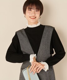 NOLLEY’S | 《手洗い可能》シフォンプリーツ付きプルオーバーニット(ニット/セーター)