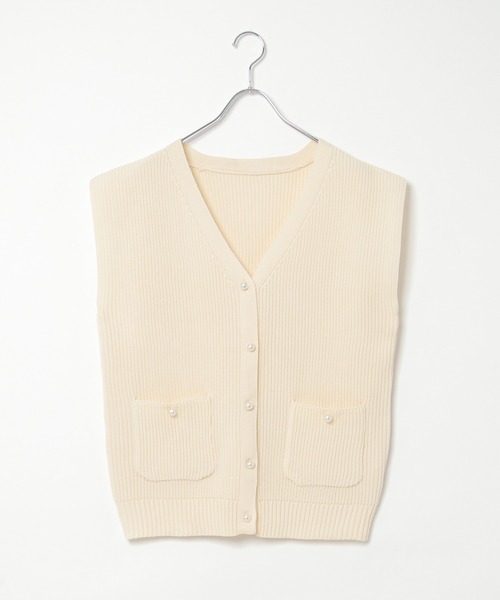 notch.（ノッチ）の「パールボタンベスト（ベスト・レディース・オフホワイト/ブラック/チャコールグレー・M）」の17枚目の写真