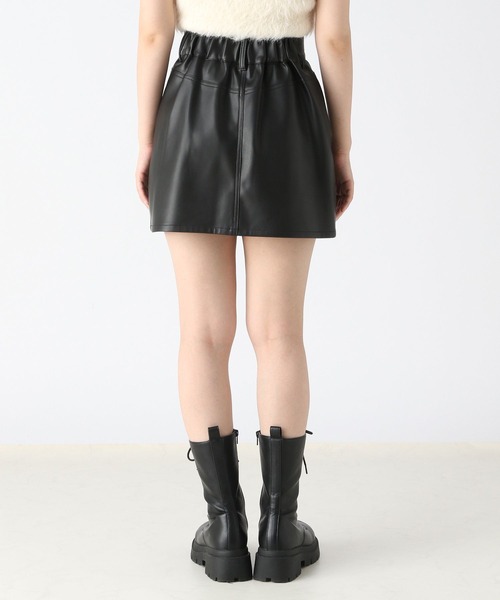 Heather（ヘザー）の「ハイウエストミニスカート　975634（スカート・レディース・ブラック/ブラウン・M/S）」の11枚目の写真