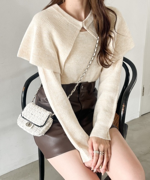 Heather（ヘザー）の「ハイウエストミニスカート　975634（スカート・レディース・ブラック/ブラウン・M/S）」の18枚目の写真