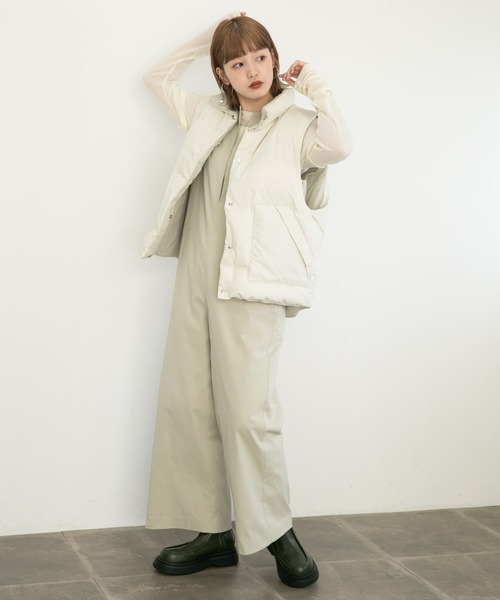 KBF(ケイビーエフ)の「キーネックサロペット(サロペット/オーバーオール・レディース・ブラック/ベージュ系その他・36/38)」の13枚目の写真