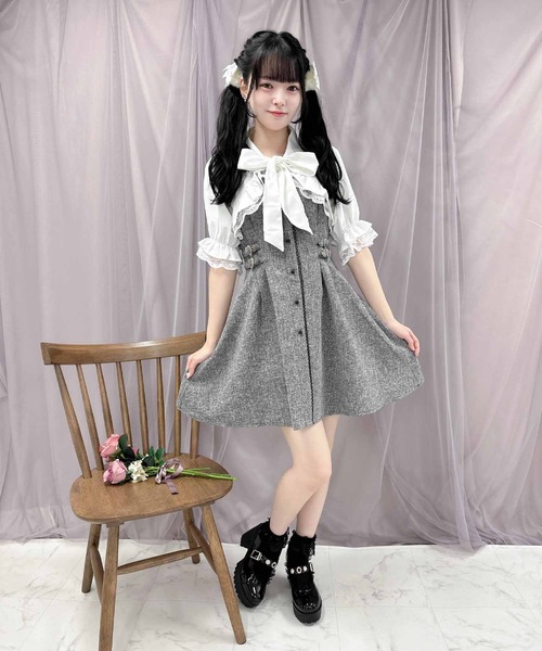 ROJITA(ロジータ)の「【TGCteen2023 summer着用アイテム/ベージュ】ブラウスSETサイドバックルワンピース(ワンピース・レディース・ベージュ/ブラック/グレー・FREE)」の17枚目の写真
