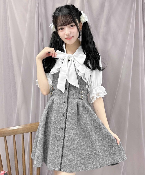 ROJITA(ロジータ)の「【TGCteen2023 summer着用アイテム/ベージュ】ブラウスSETサイドバックルワンピース(ワンピース・レディース・ベージュ/ブラック/グレー・FREE)」の18枚目の写真