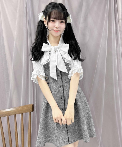 ROJITA(ロジータ)の「【TGCteen2023 summer着用アイテム/ベージュ】ブラウスSETサイドバックルワンピース(ワンピース・レディース・ベージュ/ブラック/グレー・FREE)」の19枚目の写真