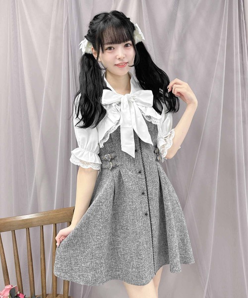 ROJITA(ロジータ)の「【TGCteen2023 summer着用アイテム/ベージュ】ブラウスSETサイドバックルワンピース(ワンピース・レディース・ベージュ/ブラック/グレー・FREE)」の21枚目の写真