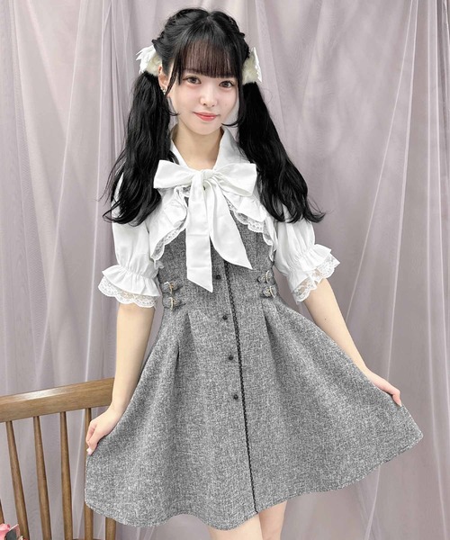 ROJITA(ロジータ)の「【TGCteen2023 summer着用アイテム/ベージュ】ブラウスSETサイドバックルワンピース(ワンピース・レディース・ベージュ/ブラック/グレー・FREE)」の22枚目の写真