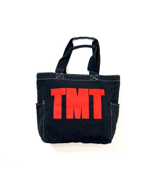 TMT（ティーエムティー）の「CANVAS TOTE BAG(TMT)（トートバッグ・メンズ・レッド/パープル/グリーン/イエロー/ブラック/ネイビー/サックスブルー・FREE）」の4枚目の写真