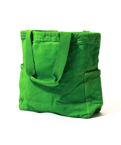 TMT（ティーエムティー）の「CANVAS TOTE BAG(TMT)（トートバッグ・メンズ・レッド/パープル/グリーン/イエロー/ブラック/ネイビー/サックスブルー・FREE）」の9枚目の写真