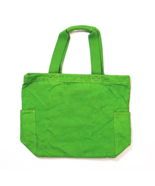 TMT（ティーエムティー）の「CANVAS TOTE BAG(TMT)（トートバッグ・メンズ・レッド/パープル/グリーン/イエロー/ブラック/ネイビー/サックスブルー・FREE）」の10枚目の写真