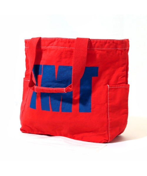 TMT（ティーエムティー）の「CANVAS TOTE BAG(TMT)（トートバッグ・メンズ・レッド/パープル/グリーン/イエロー/ブラック/ネイビー/サックスブルー・FREE）」の22枚目の写真
