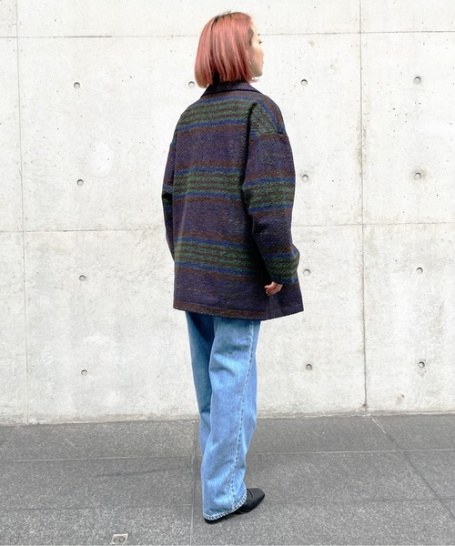 Meli rich（メリーリッチ）の「チェックダブルテーラードジャケット（テーラードジャケット・レディース・グレー/グリーン/ブラウン・MEDIUM）」の11枚目の写真