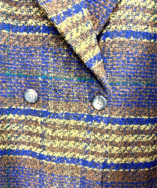 Meli rich（メリーリッチ）の「チェックダブルテーラードジャケット（テーラードジャケット・レディース・グレー/グリーン/ブラウン・MEDIUM）」の18枚目の写真