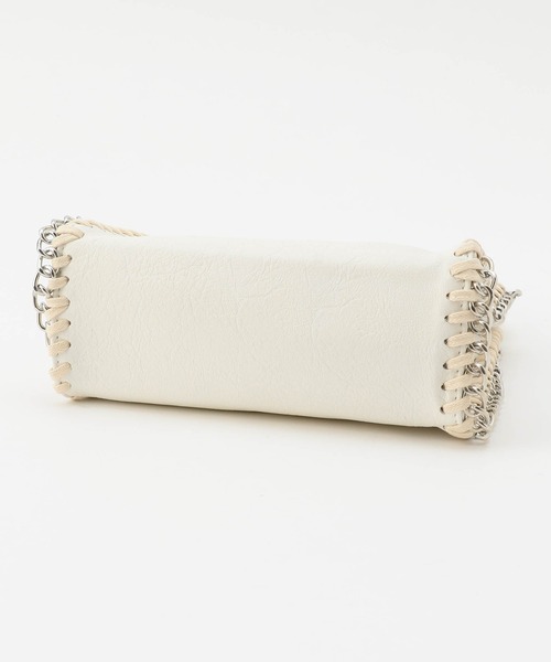 179/WG（イチナナキュウダブルジー）の「チェーン2WAY BAG（ショルダーバッグ・レディース・オフホワイト/ブラック・FREE）」の22枚目の写真