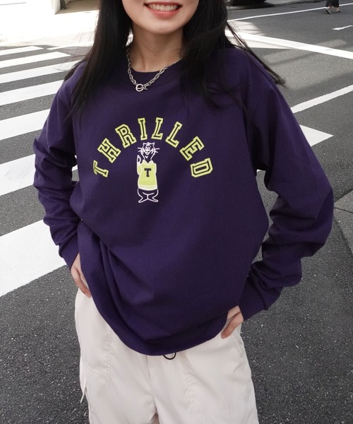 CORNERS(コーナーズ)の「アニマルロゴロンT(Tシャツ/カットソー・レディース・オフホワイト/ベージュ/ネイビー・FREE)」の12枚目の写真