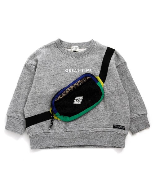 F.O.KIDS(エフオーキッズ)の「ボディバッグドッキングトレーナー(スウェット・キッズ・アイボリー/グレー/ベージュ・120/110/130/140/95/90/100/80)」の6枚目の写真